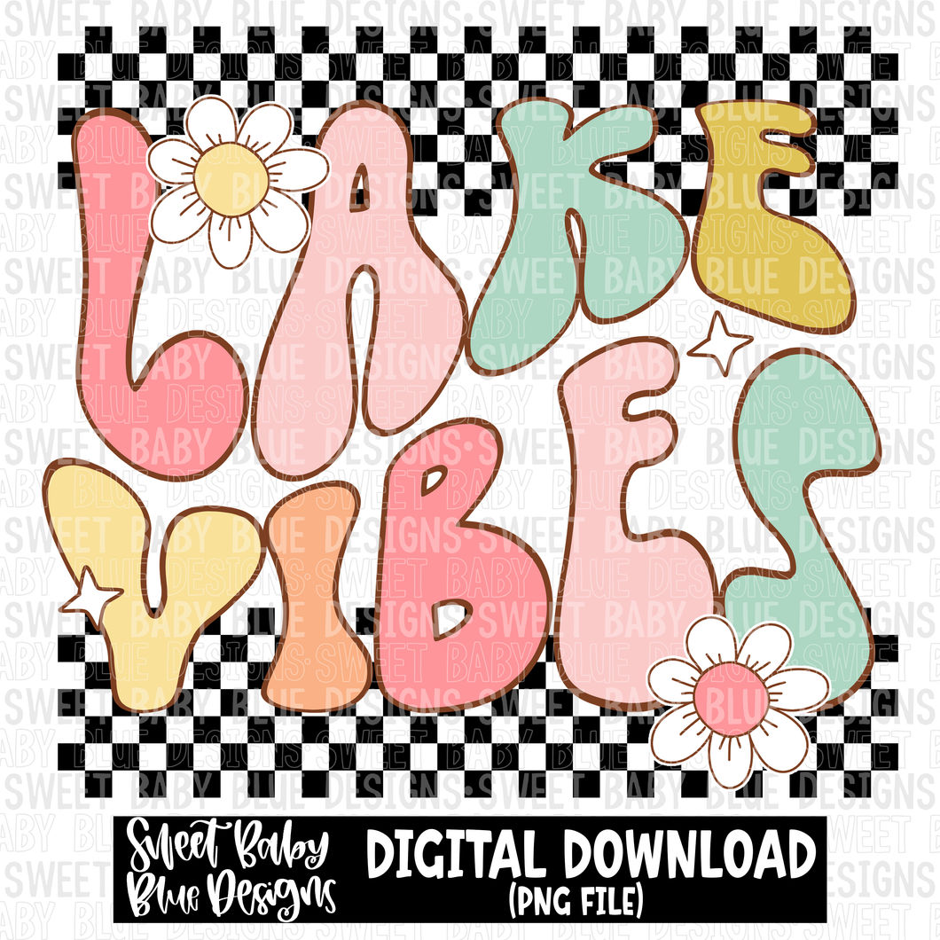 Lake vibes - Summer - 2023- PNG file- Digital Download