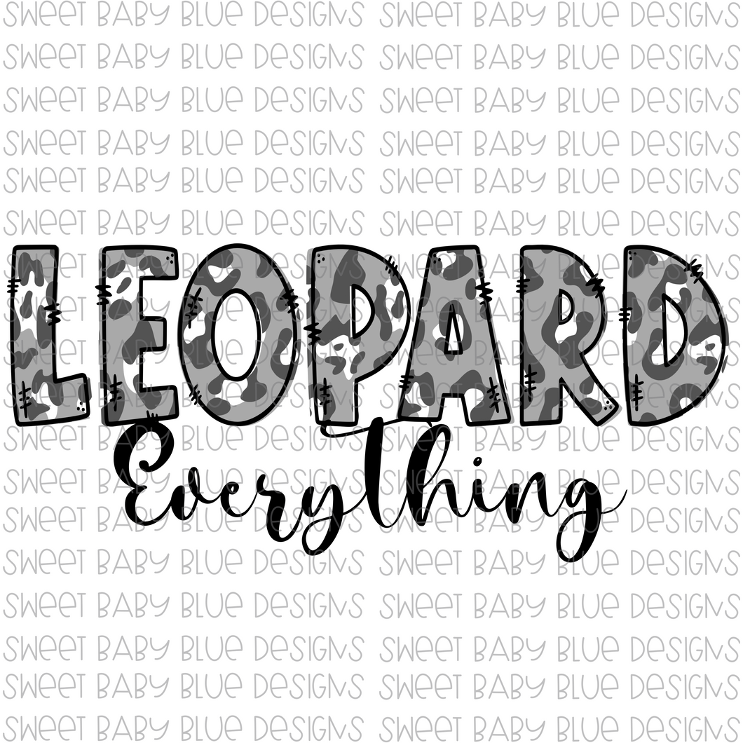 Leopard everything- PNG file- Digital Download