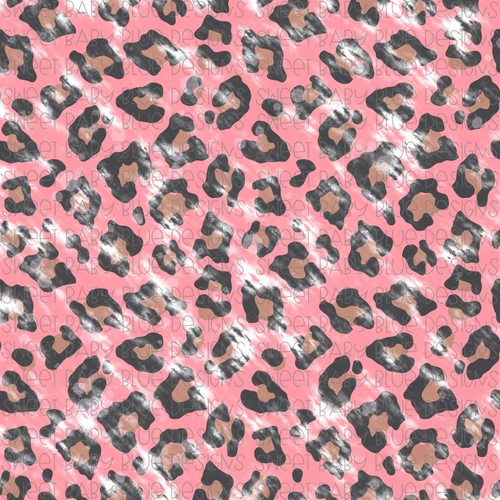 Leopard Distressed Digital paper- Pink- PNG file- Digital Download