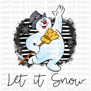 Let it snow- Snowman- PNG file- Digital Download