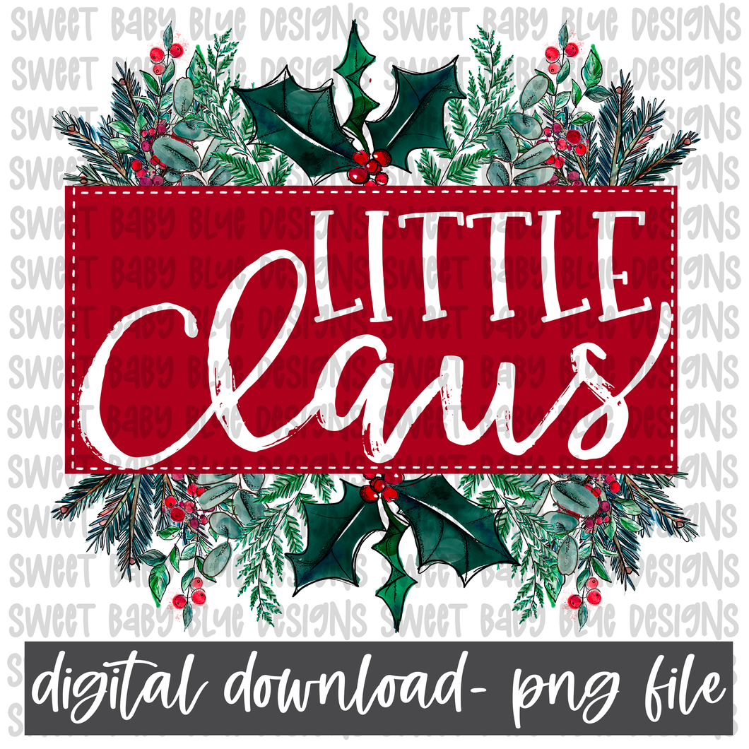 Little Claus- Christmas- PNG file- Digital Download