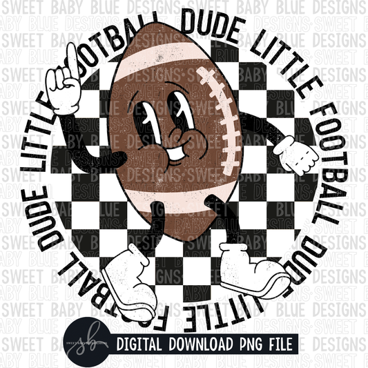 Little football dude- Football cartoon- 2022- PNG file- Digital Download