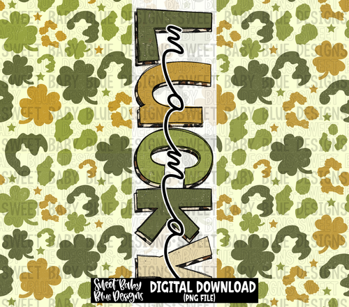 Lucky mama- St. Patrick's Day- Leopard- 20 oz. skinny tumbler- 2023 -PNG file- Digital Download