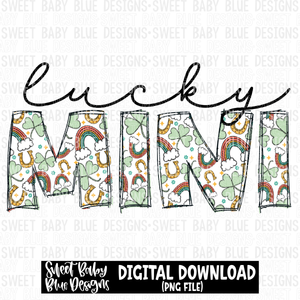 Lucky mini-  St. Patrick's Day - 2023 - PNG file- Digital Download