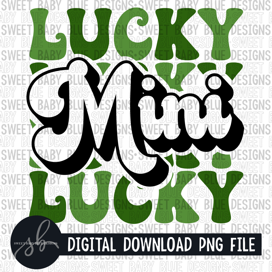 Lucky mini- St. Patrick's Day- 2022 - PNG file- Digital Download