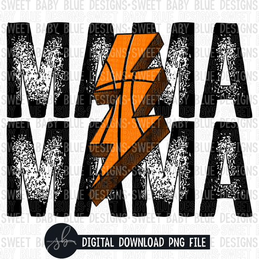 Mama- Basketball bolt- 2022- PNG file- Digital Download