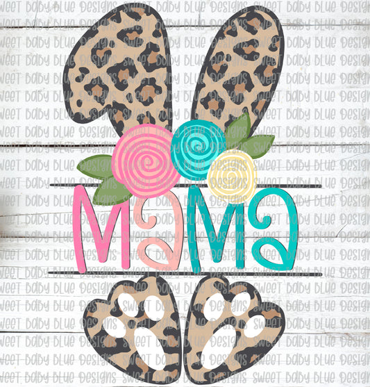 Mama- Bunny- Leopard- Easter- PNG file- Digital Download