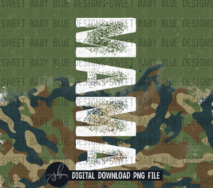Mama- Camo- 20 oz. skinny tumbler- 2022 -PNG file- Digital Download