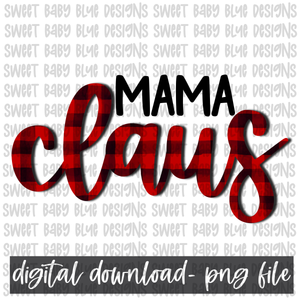 Mama claus- Christmas- PNG file- Digital Download