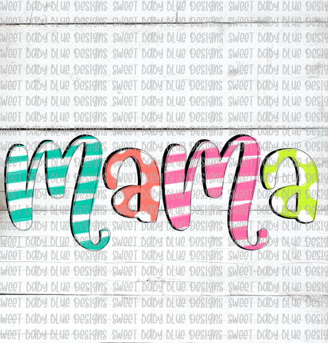 Mama- Doodle- PNG file- Digital Download