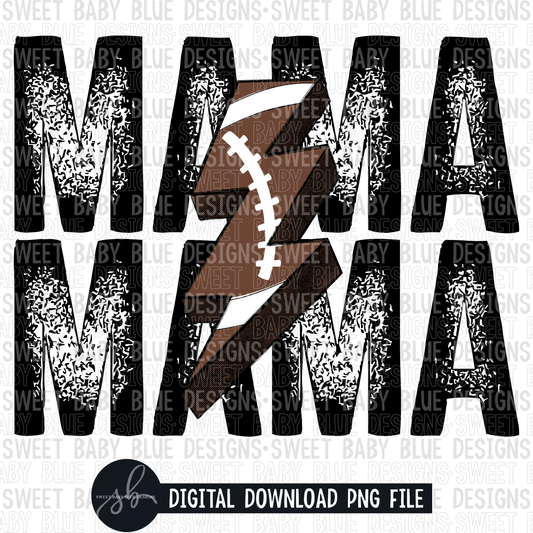 Mama- Football bolt- 2022- PNG file- Digital Download