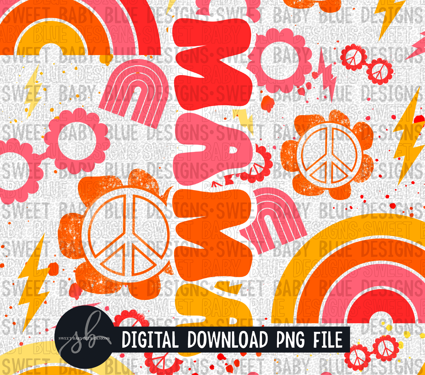 Mama- Retro- 20 oz. skinny tumbler- 2022 -PNG file- Digital Download