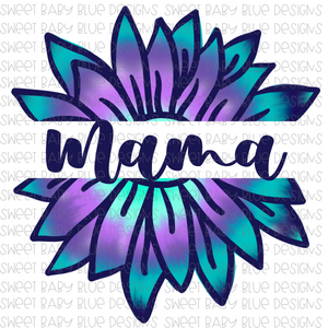 Mama- Sunflower- Watercolor- PNG file- Digital Download