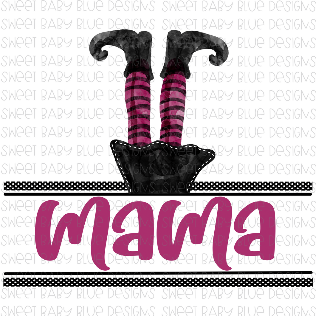 Mama- Witch legs- Halloween- PNG file- Digital Download