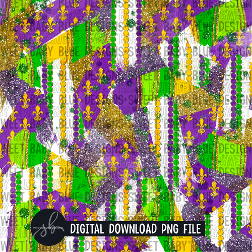 Mardi Gras- Brush- digital paper - Digital paper - 2022 -PNG file- Digital Download