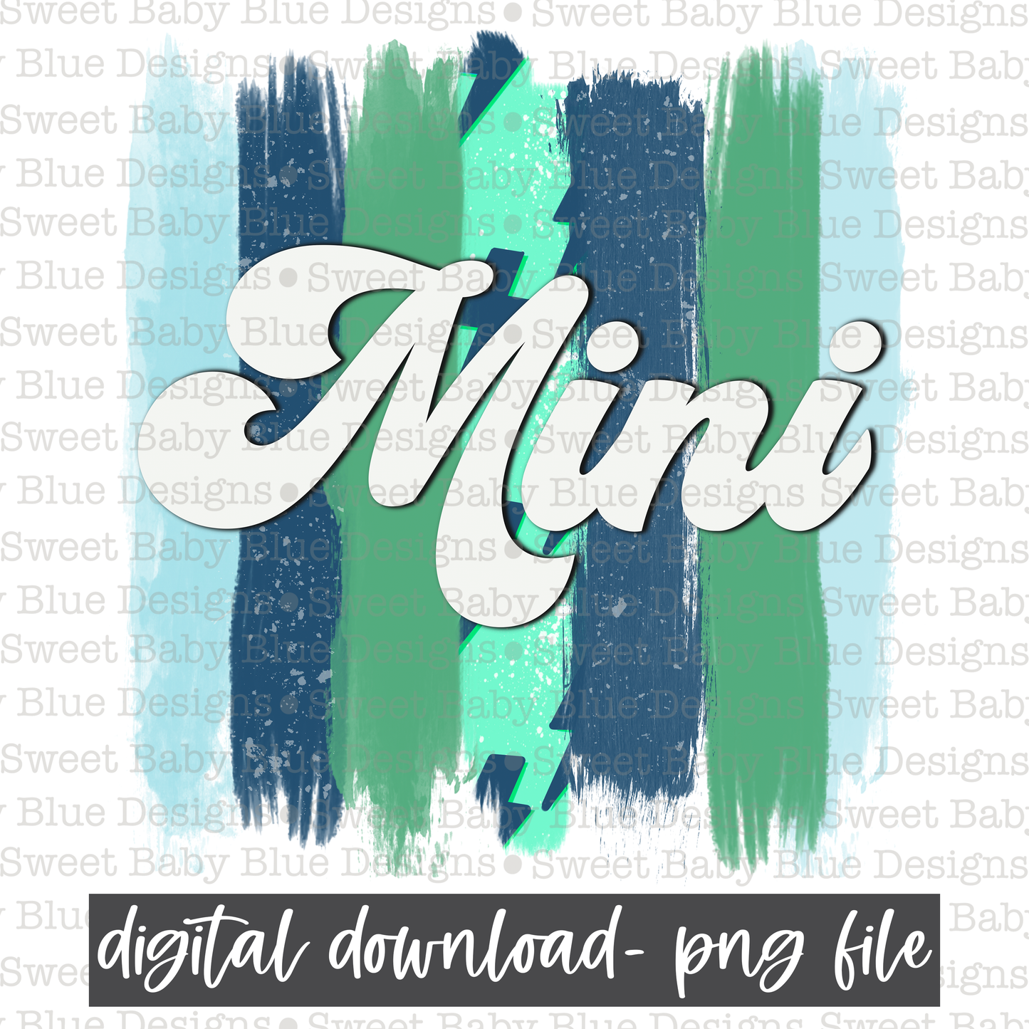 Mini- Boy- Brushstroke- PNG file- Digital Download