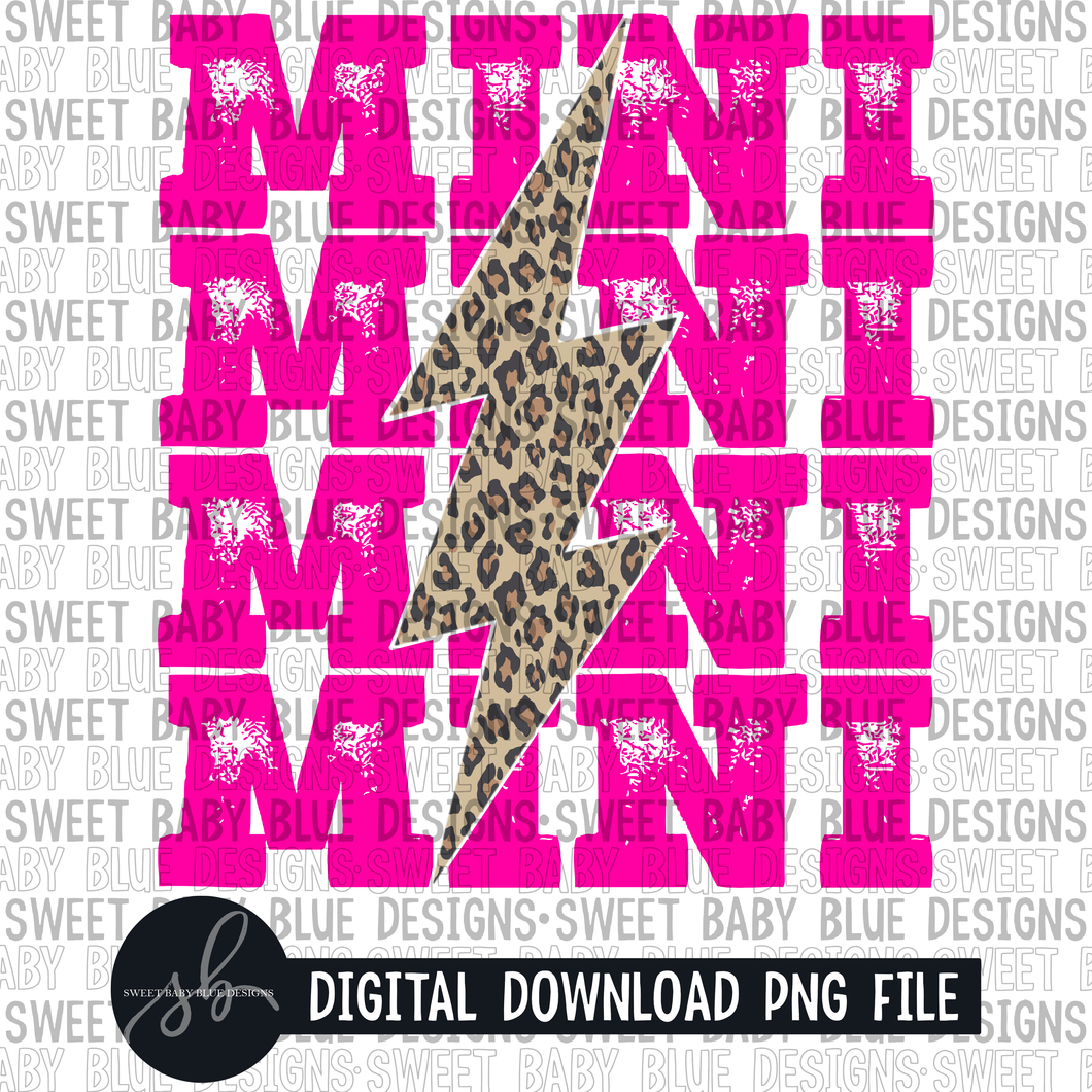 Mini- Leopard- Bolt - 2022 - PNG file- Digital Download