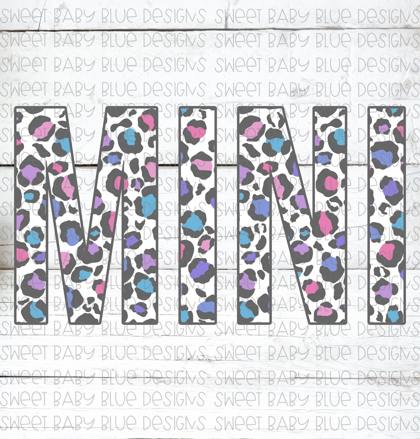 Mini- Leopard- PNG file- Digital Download