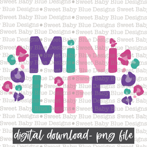 Mini life- Leopard - 2021- PNG file- Digital Download