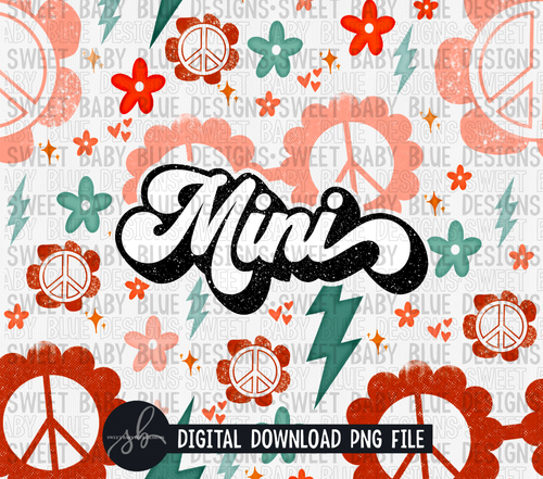 Mini- Retro bolt- 20 oz. skinny tumbler- 2022 -PNG file- Digital Download