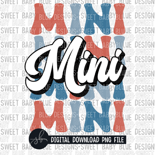 Mini- Stacked- 4th of July- Summer- 2022- PNG file- Digital Download