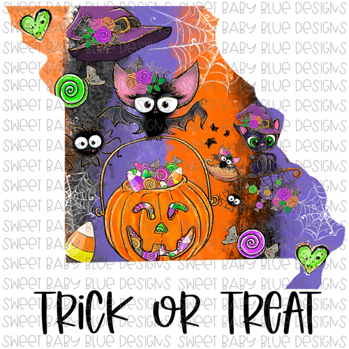 Missouri Trick or treat- Halloween- PNG file- Digital Download