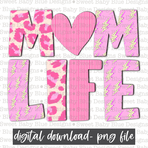 Mom life- Leopard- 2021- PNG file- Digital Download