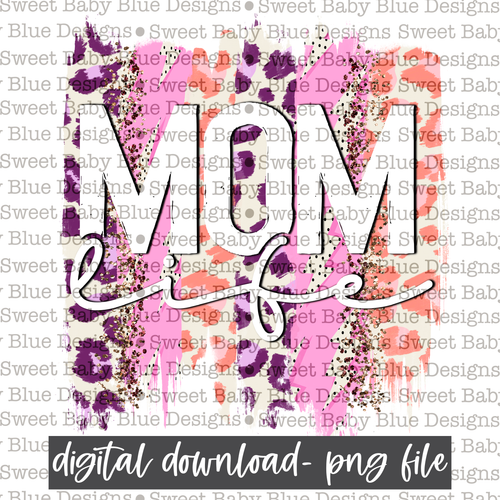 Mom life- Brushstroke- 2021- PNG file- Digital Download