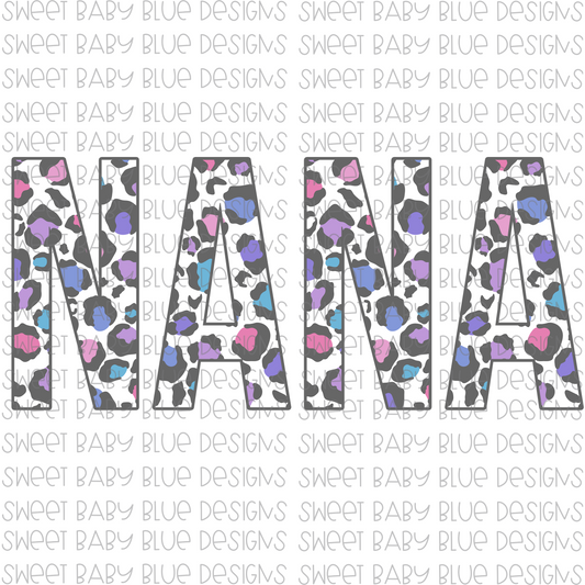 Nana- Leopard- PNG file- Digital Download
