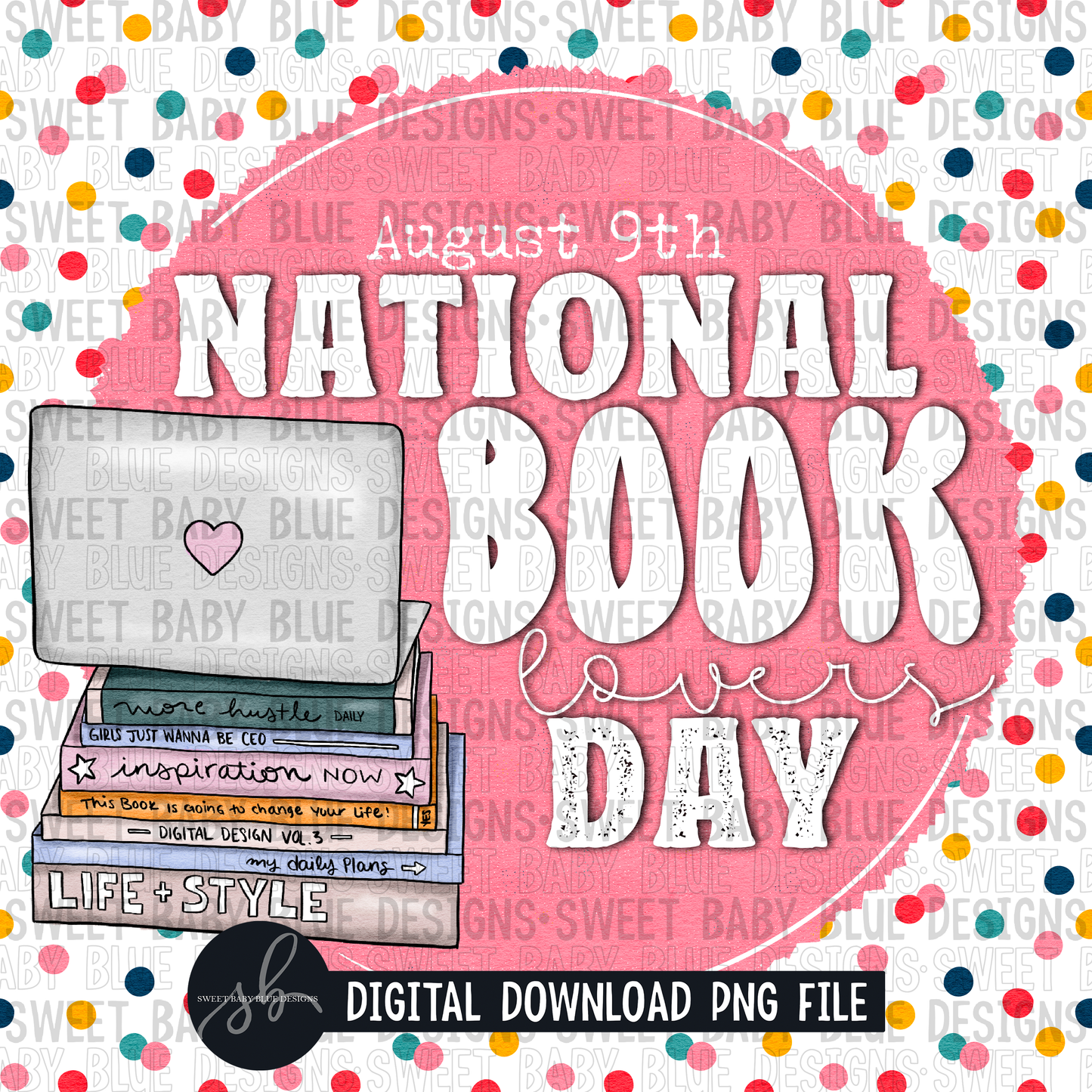 National book lovers day- Interactive post- 2022- PNG file- Digital Download