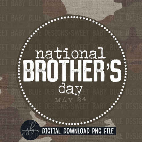 National brother's day- Interactive post- 2022- PNG file- Digital Download