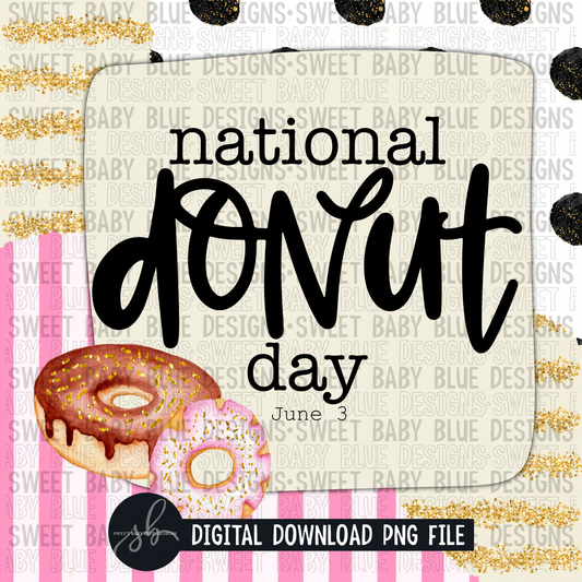 National donut day- Interactive post- 2022- PNG file- Digital Download