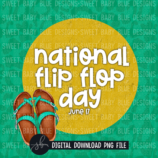 National flip flop day- Interactive post- 2022- PNG file- Digital Download