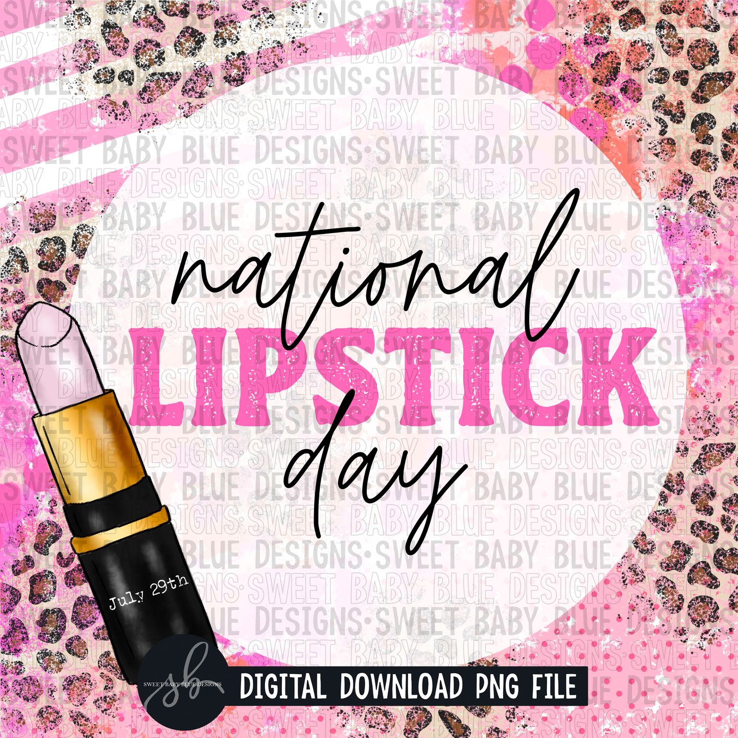 National lipstick day- Interactive post - 2022 - PNG file- Digital Download