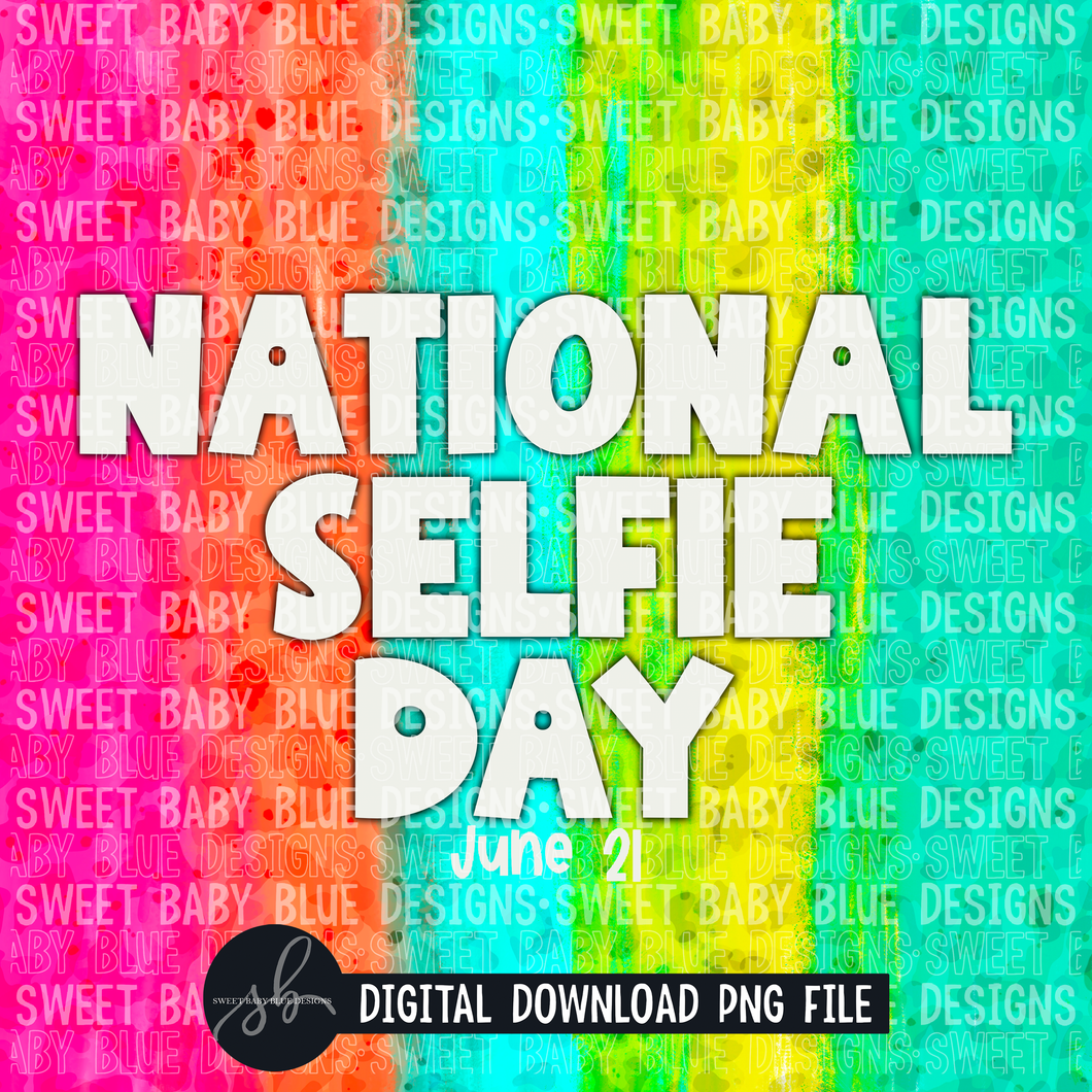 National selfie day- Interactive post- 2022- PNG file- Digital Download