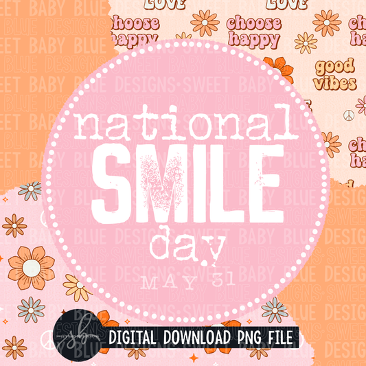 National smile day- Interactive post- 2022- PNG file- Digital Download