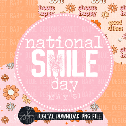 National smile day- Interactive post- 2022- PNG file- Digital Download