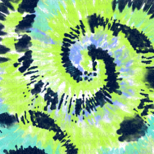 Tie- Dye- Navy- Lime Digital Paper- PNG file- Digital Download