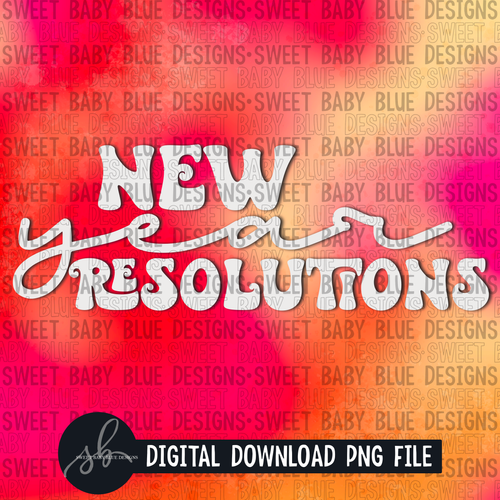 New Year resolutions- Interactive post - 2022 - PNG file- Digital Download