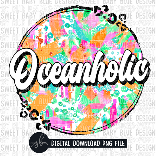 Oceanholic- Summer- 2022- PNG file- Digital Download