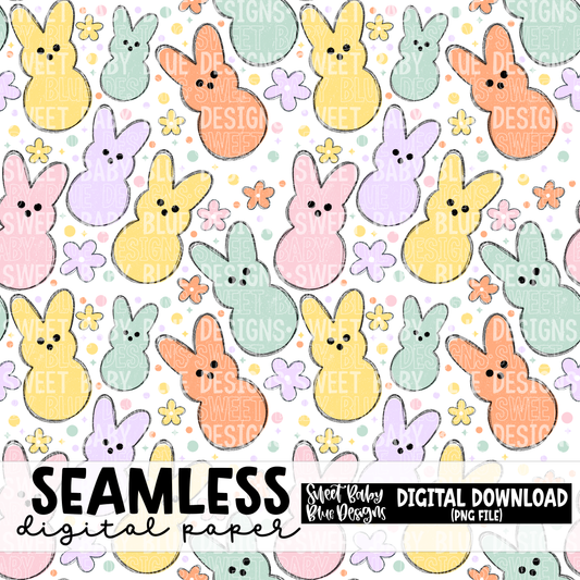 Oh for peeps sake- Easter - Seamless - Digital paper- 2023 - PNG file- Digital Download