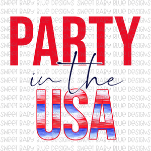 Party in the USA- PNG file- Digital Download