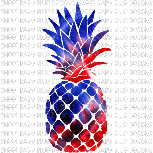 Pineapple- 4th of July- PNG file- Digital Download