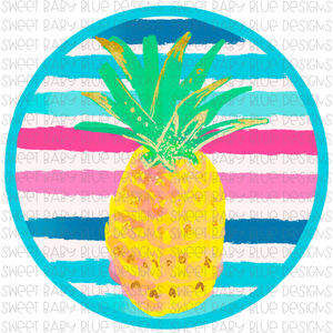 Pineapple- Summer- PNG file- Digital Download