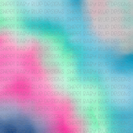 Watercolor Digital paper- Pink Green Blue- PNG file- Digital Download