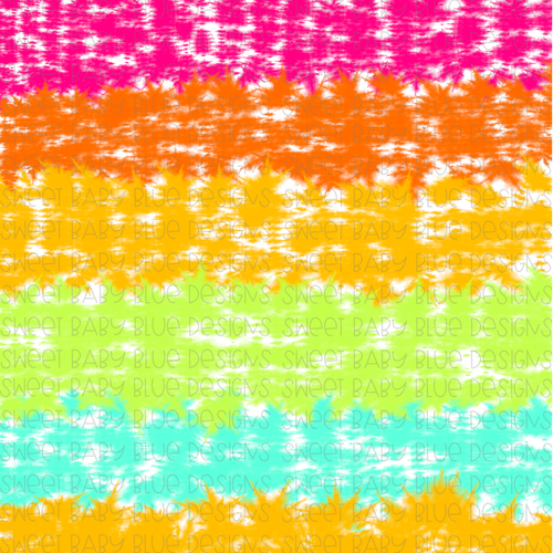 Tie-Dye- Stripe- Multicolor- Digital Paper- PNG file- Digital Download