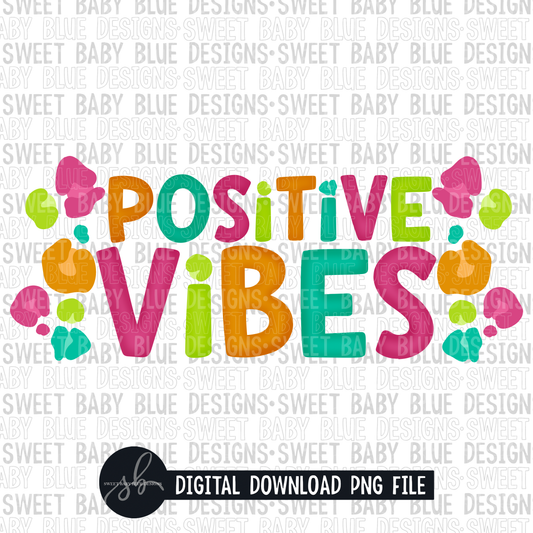 Positive vibes- Leopard- 2022- PNG file- Digital Download