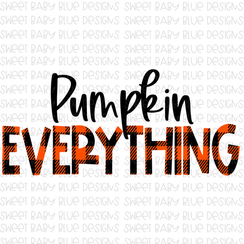 Pumpkin everything- Fall- PNG file- Digital Download