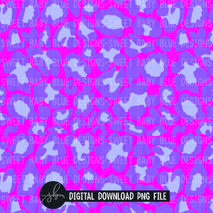 Purple pink leopard- Digital paper - 2022 -PNG file- Digital Download
