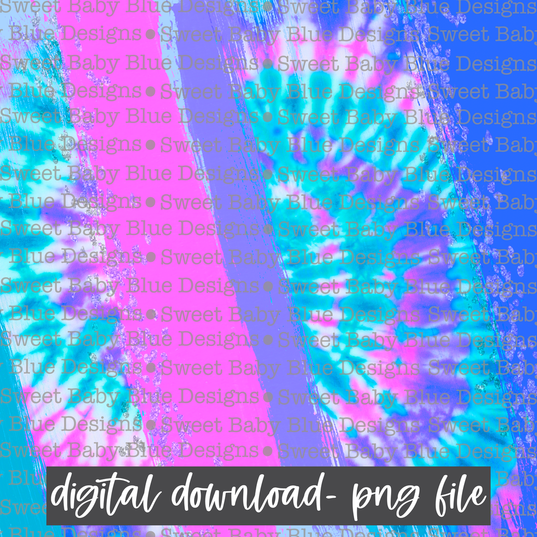Purple- Tie Dye Brushstroke- Digital Paper- 2020- PNG file- Digital Download